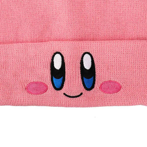 Kirby Big Face Embroidered Cuff Beanie