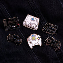 Load image into Gallery viewer, SEGA Saturn Console and Controller Enamel Pin Kings Set 1.2