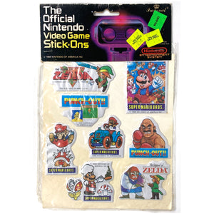 The Official Nintendo Video Game Stick-Ons (Stickers) Nintendo Entertainment System (NES)