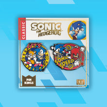Load image into Gallery viewer, Sonic the Hedgehog Pin Kings 'Let's Roll' and 'Sonic Speed' Enamel Pin Set