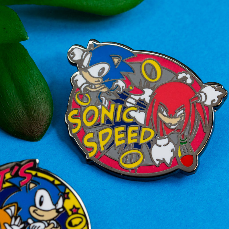 Sonic the Hedgehog Knuckles 1.5 enamel pin and magnet -  Portugal