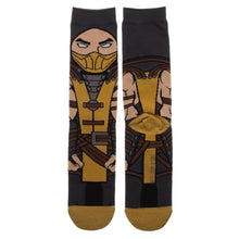 Load image into Gallery viewer, Mortal Kombat Scorpion 360 Character Crew Socks