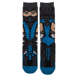 Mortal Kombat Sub Zero 360 Character Crew Socks