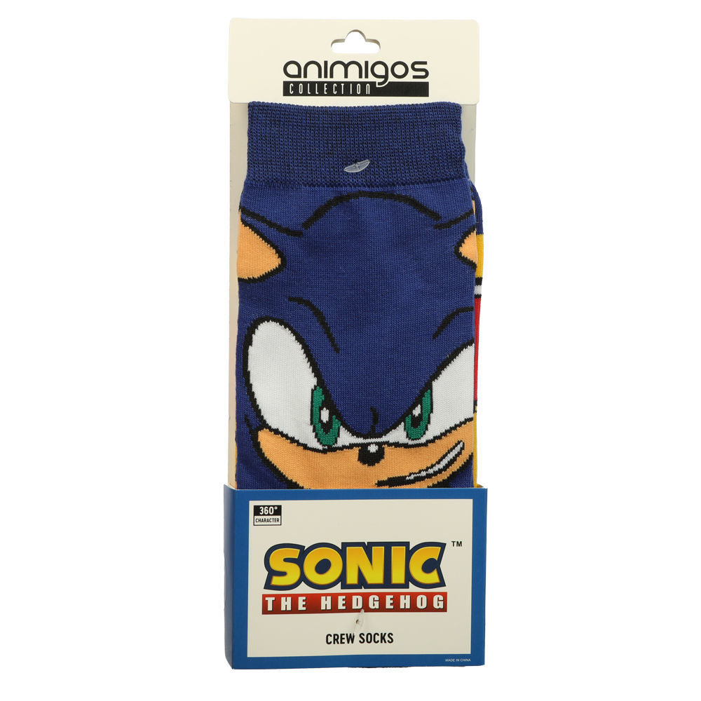 Sonic the Hedgehog Sonic Animigos 360 Character Crew Socks – Insert Coin  Toys