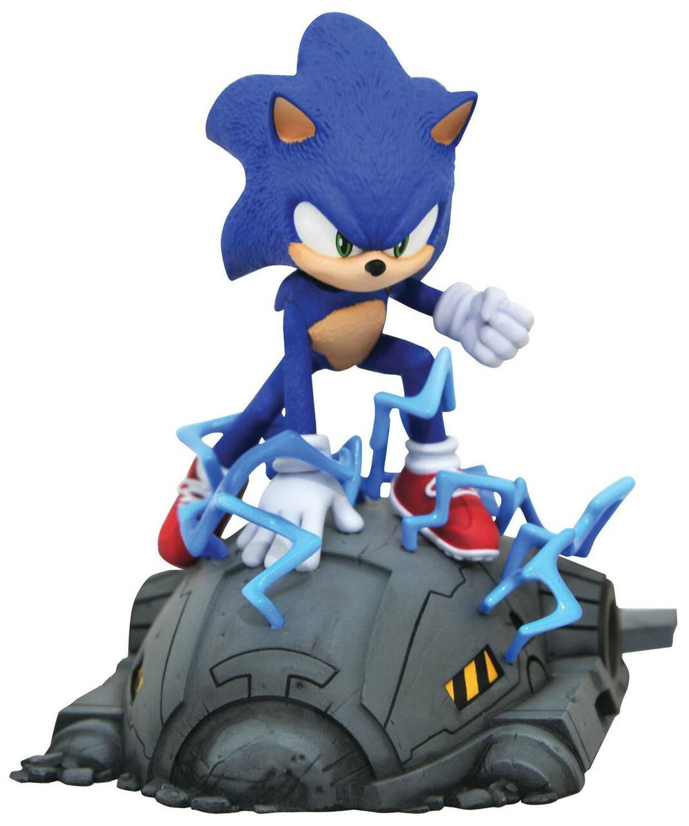 Sonic the Hedgehog Ring and Chaos Emerald Gallery Diorama Statue