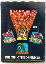 Load image into Gallery viewer, Video City Zaxxon Donkey Kong Junior Turbo Frogger Game Cards Stickers Bubble Gum