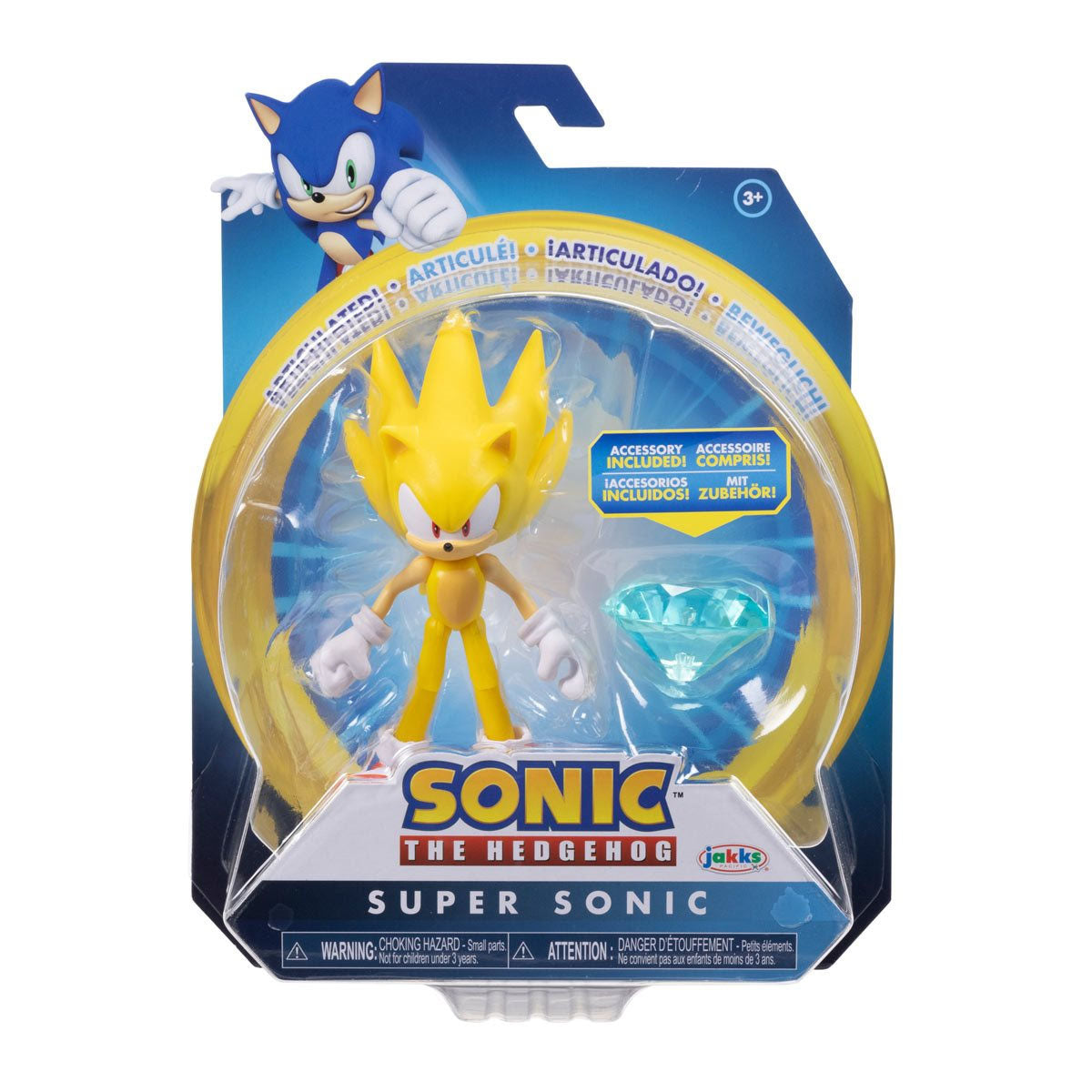 【動作未確認】名古屋ダイセン　SUPER SONIC WAVE KUJOTTO Sonic the Hedgehog Super Sonic 4 Inch Wave 8 Action Figure