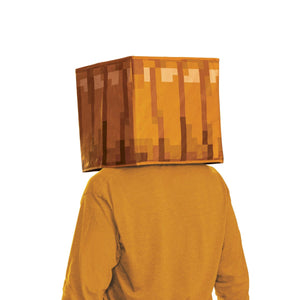 Minecraft Jack O'Lantern Block Head Costume Roleplay Mask