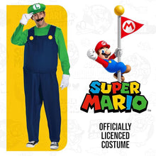 Load image into Gallery viewer, Super Mario Luigi Deluxe Adult Costume