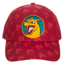 Load image into Gallery viewer, Pokémon Charizard AOP Snapback Hat
