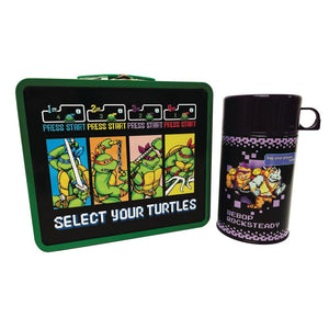Teenage Mutant Ninja Turtles Arcade Tin Lunch Box with Thermos