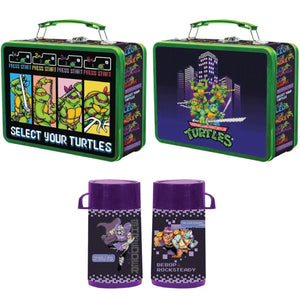 Teenage Mutant Ninja Turtles Arcade Tin Lunch Box with Thermos