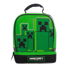 Load image into Gallery viewer, Minecraft Creeper Double Compartment Insulated Lunch Box