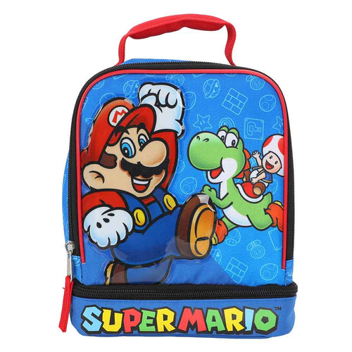 Super Mario Icons Double Compartment Insulated Lunch Box