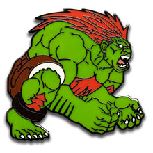 Load image into Gallery viewer, Street Fighter Blanka Augmented Reality Enamel Pin