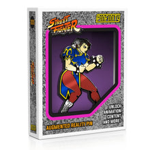 Load image into Gallery viewer, Street Fighter Chun-Li Augmented Reality Enamel Pin