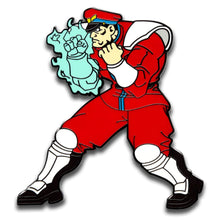 Load image into Gallery viewer, Street Fighter M. Bison Augmented Reality Enamel Pin