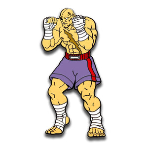 Street Fighter Sagat Augmented Reality Enamel Pin