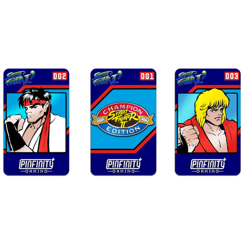 Street Fighter II Champion Edition Arcade Bezel Augmented Reality Enamel Pin Set