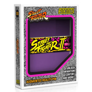 Street Fighter II Arcade Marquee Augmented Reality Enamel Pin