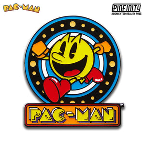 PAC-MAN Crest Augmented Reality Enamel Pin