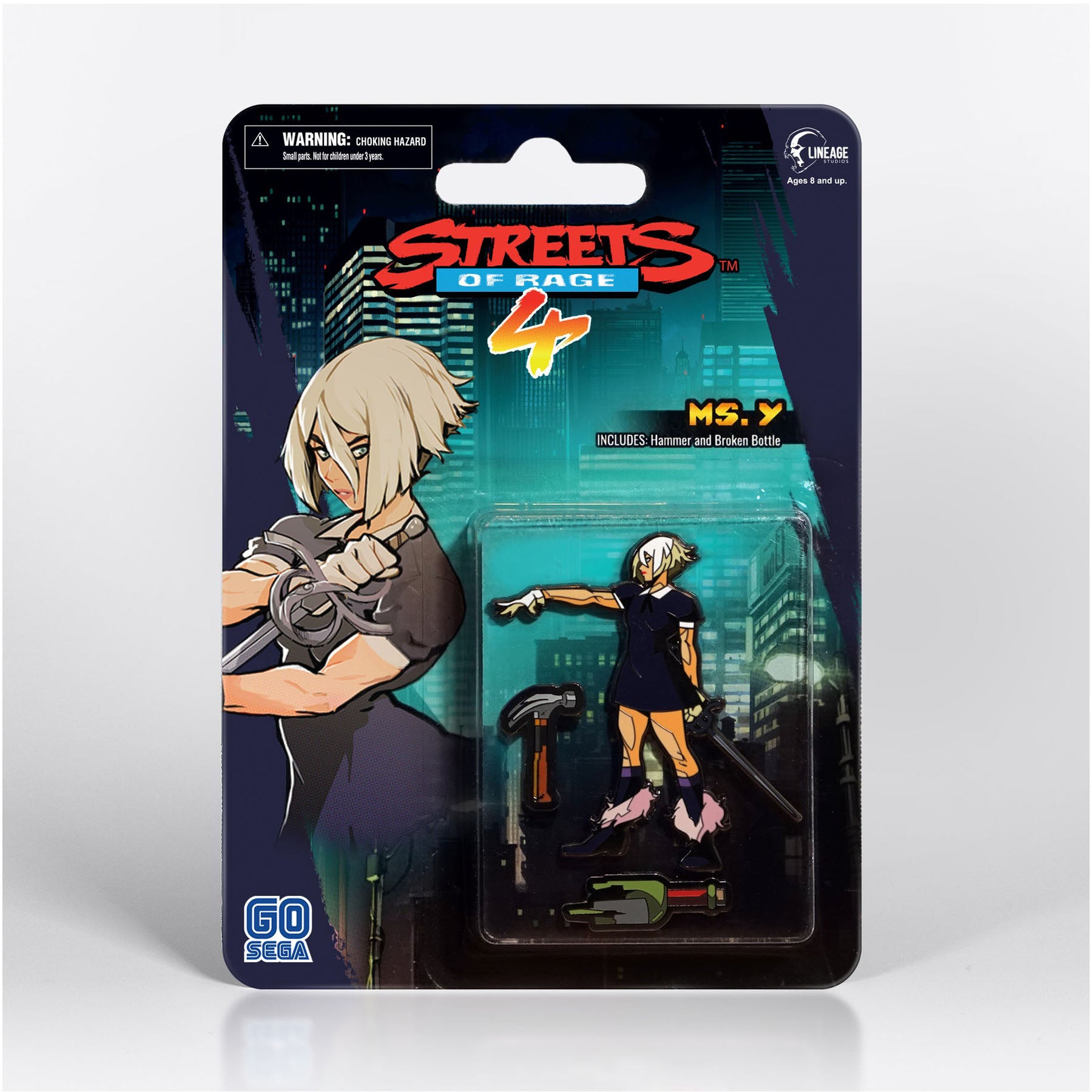 Streets of Rage 4 Ms. Y Side Scroller Enamel Pin Set – Insert Coin