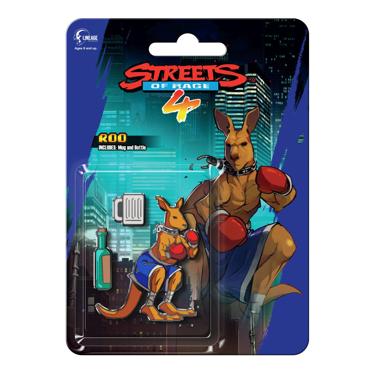 Streets of Rage 4 Roo Side Scroller Enamel Pin Set – Insert Coin Toys
