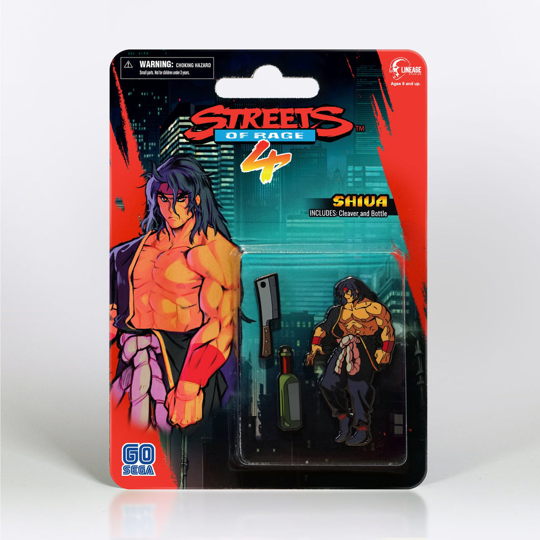 Streets of Rage 4 Shiva Side Scroller Enamel Pin Set