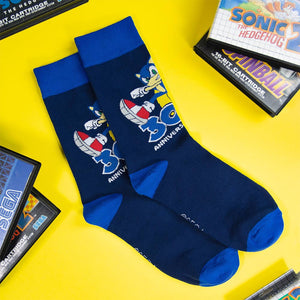 Sonic the Hedgehog 30th Anniversary Blue Socks