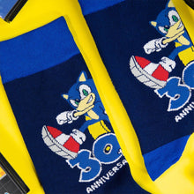 Load image into Gallery viewer, Sonic the Hedgehog 30th Anniversary Blue Socks