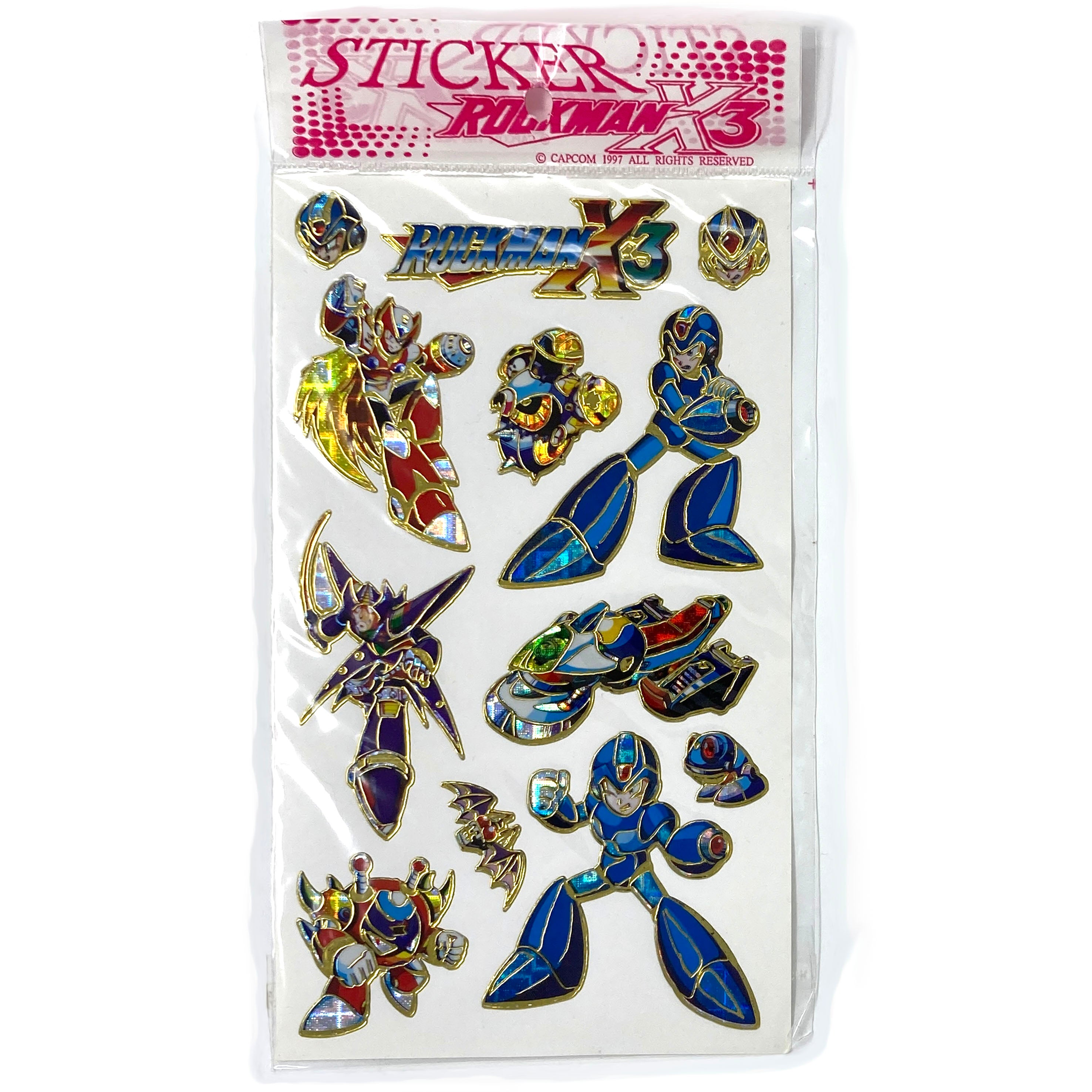 Mega Man Rockman X3 Stickers – Insert Coin Toys