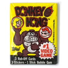 Load image into Gallery viewer, Donkey Kong Game Cards Stickers Bubble Gum