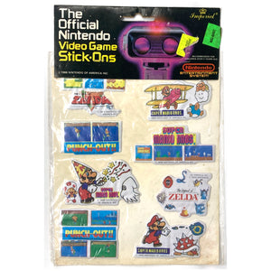 The Official Nintendo Video Game Stick-Ons (Stickers) Nintendo Entertainment System (NES)