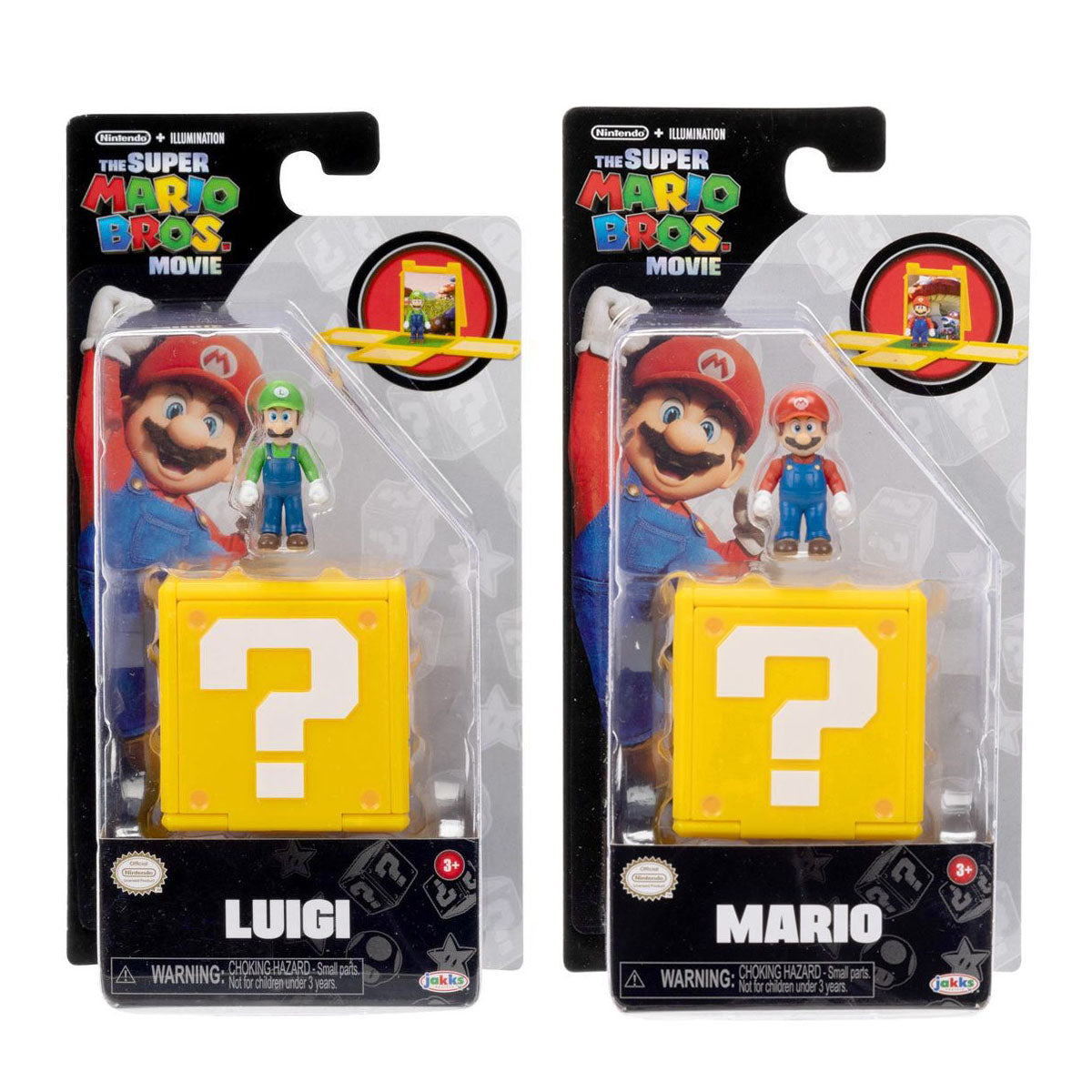The Super Mario Bros. Movie Luigi and Mario Mini Figures – Insert