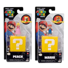 Load image into Gallery viewer, The Super Mario Bros. Movie Princess Peach and Mario Mini Figures