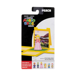 The Super Mario Bros. Movie Princess Peach and Mario Mini Figures