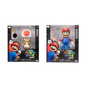 The Super Mario Bros. Movie Toad and Mario 5 Inch Figures