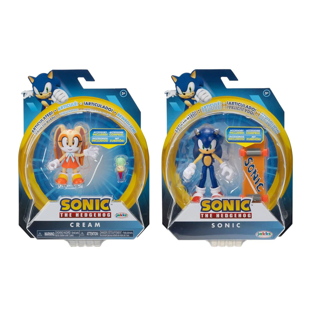 Cream and Sonic the Hedgehog 4 Inch Wave 13 Action Figure