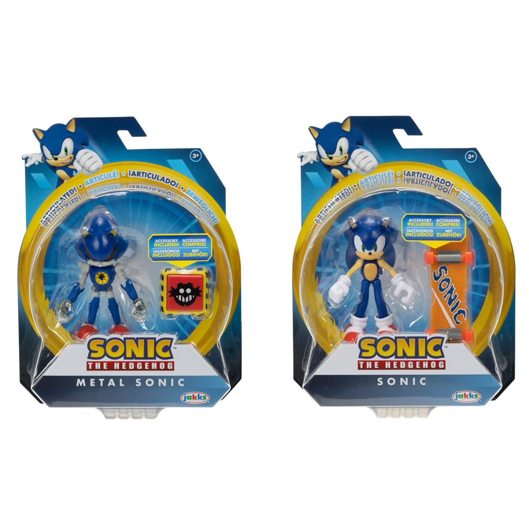 Metal Sonic and Sonic the Hedgehog 4 Inch Wave 13 Action Figure