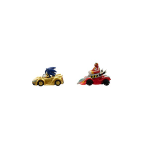 Doctor Ivo Eggman Robotnik and Sonic the Hedgehog 1/64 Scale Wave 5 Vehicles