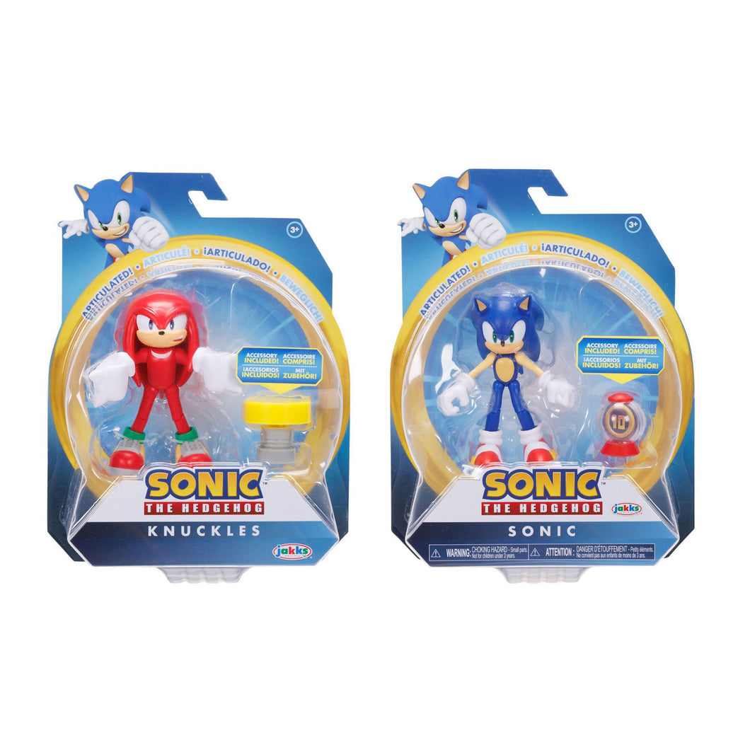 Knuckles and Sonic the Hedgehog 4 Inch Wave 14 Action Figure