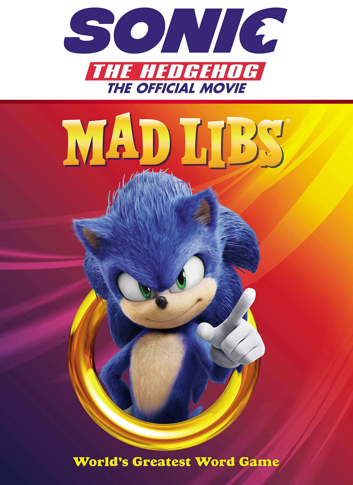Sonic the Hedgehog The Official Movie Mad Libs – Insert Coin Toys