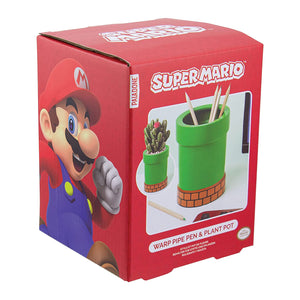 Super Mario Warp Pipe Plant and Pen Pot