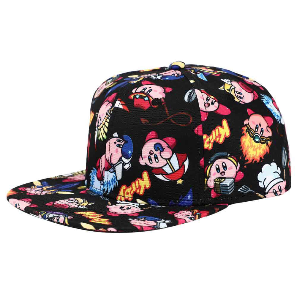 Kirby Powered Up AOP Sublimated Snapback Hat