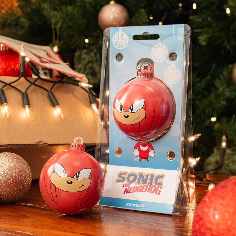 Sonic The Hedgehog Knuckles Bauble Heads Ornament