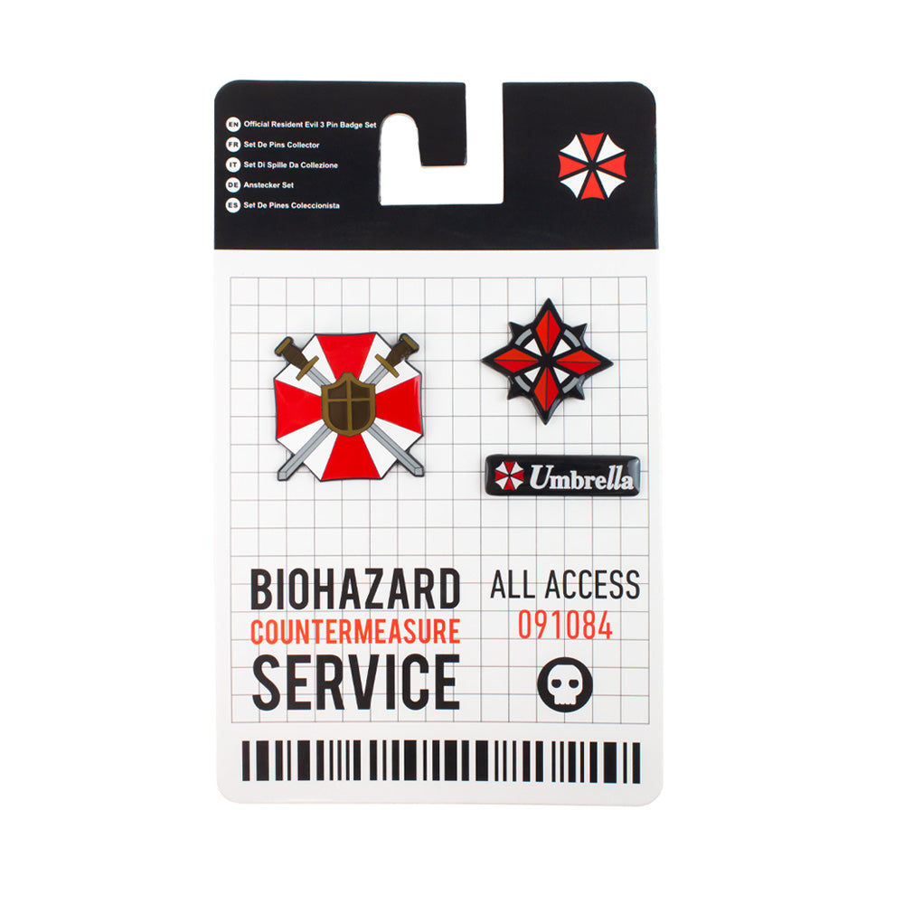 Resident Evil 3 Pin Badge Set