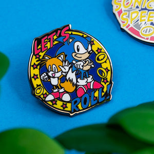 Sonic the Hedgehog Pin Kings 'Let's Roll' and 'Sonic Speed' Enamel Pin Set
