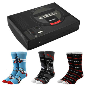 SEGA Genesis and Sonic Socks in Console Gift Box