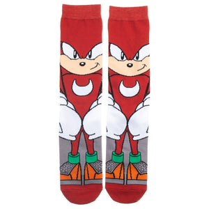Sonic The Hedgehog Knuckles 360 Character Crew Socks