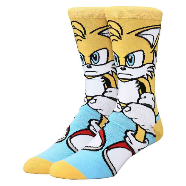 Sonic the Hedgehog Tails Animigos 360 Character Crew Socks